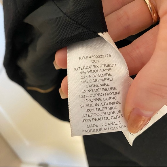 FREE SHIPPING ⚡️ Aritzia Babaton Bromley Wool Coat - Black - Picture 7 of 11